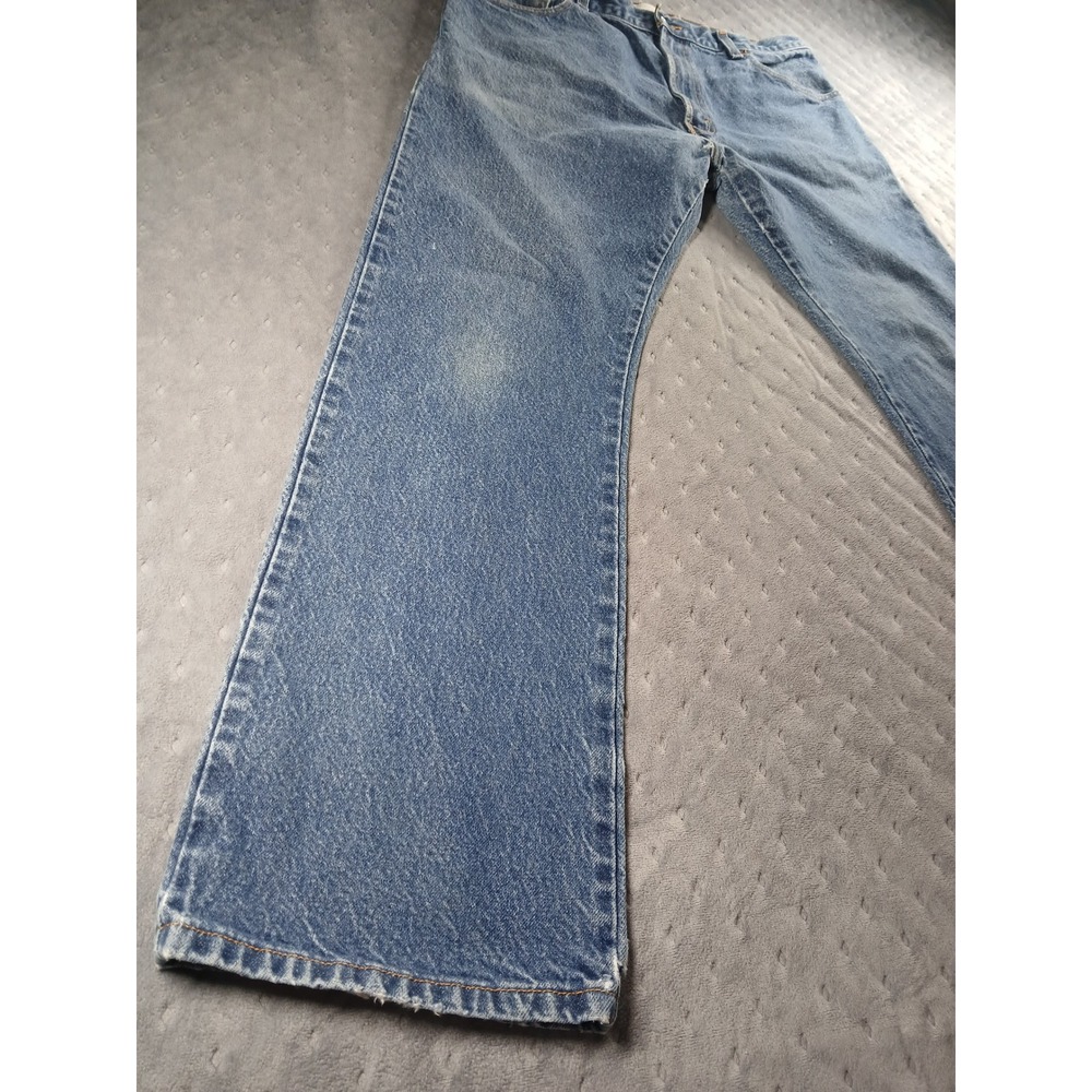 🔥 VINTAGE Levi's 517 Bootcut Jeans Men's 36x32l Medium Wash 100% Cotton Cowboy! - Picture 10 of 13